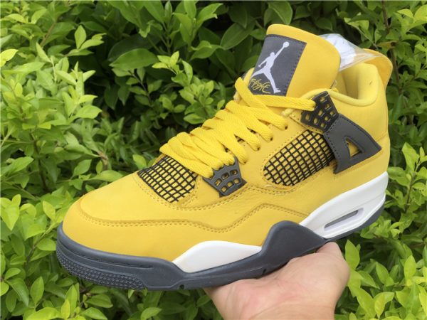 Air Jordan 4 Retro Lightning Yellow on hand