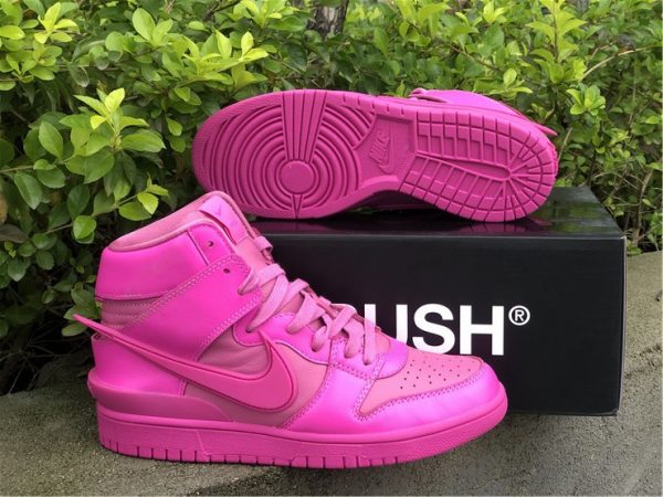 Ambush Nike Dunk High Cosmic Fuchsia underfoot