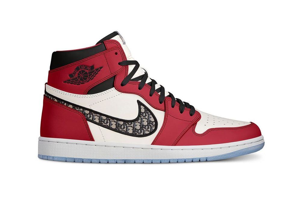 Dior x Air Jordan 1 Chicago white red