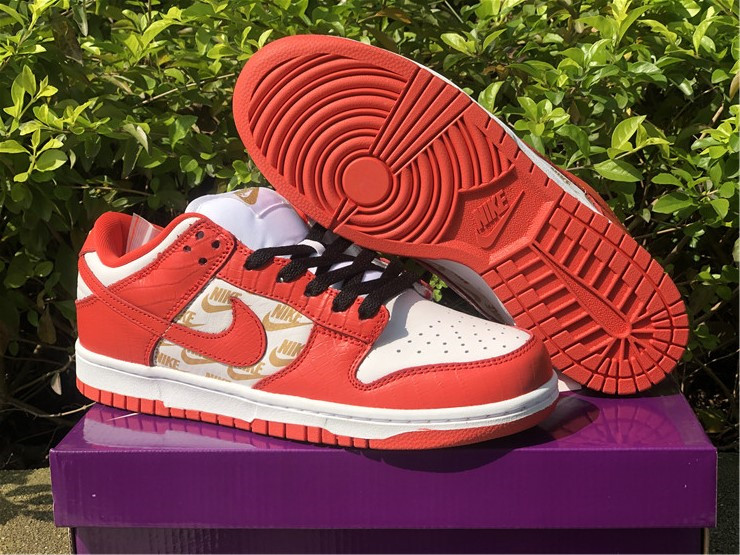 sb dunk low supreme red