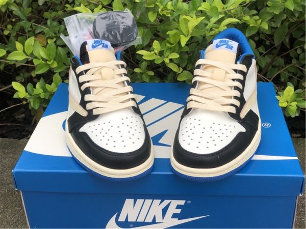 Travis Scott Fragment Air Jordan 1 Low front vamp