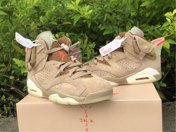 Travis Scott x Air Jordan 6 British Khaki for sale