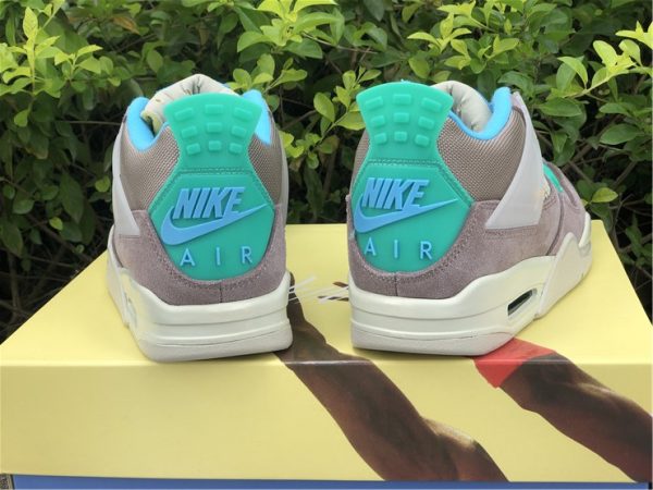 Union x Air Jordan 4 30th Anniversary Taupe Haze jade heel