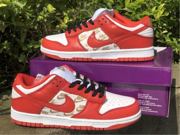 shop Supreme x Nike SB Dunk Low Red White