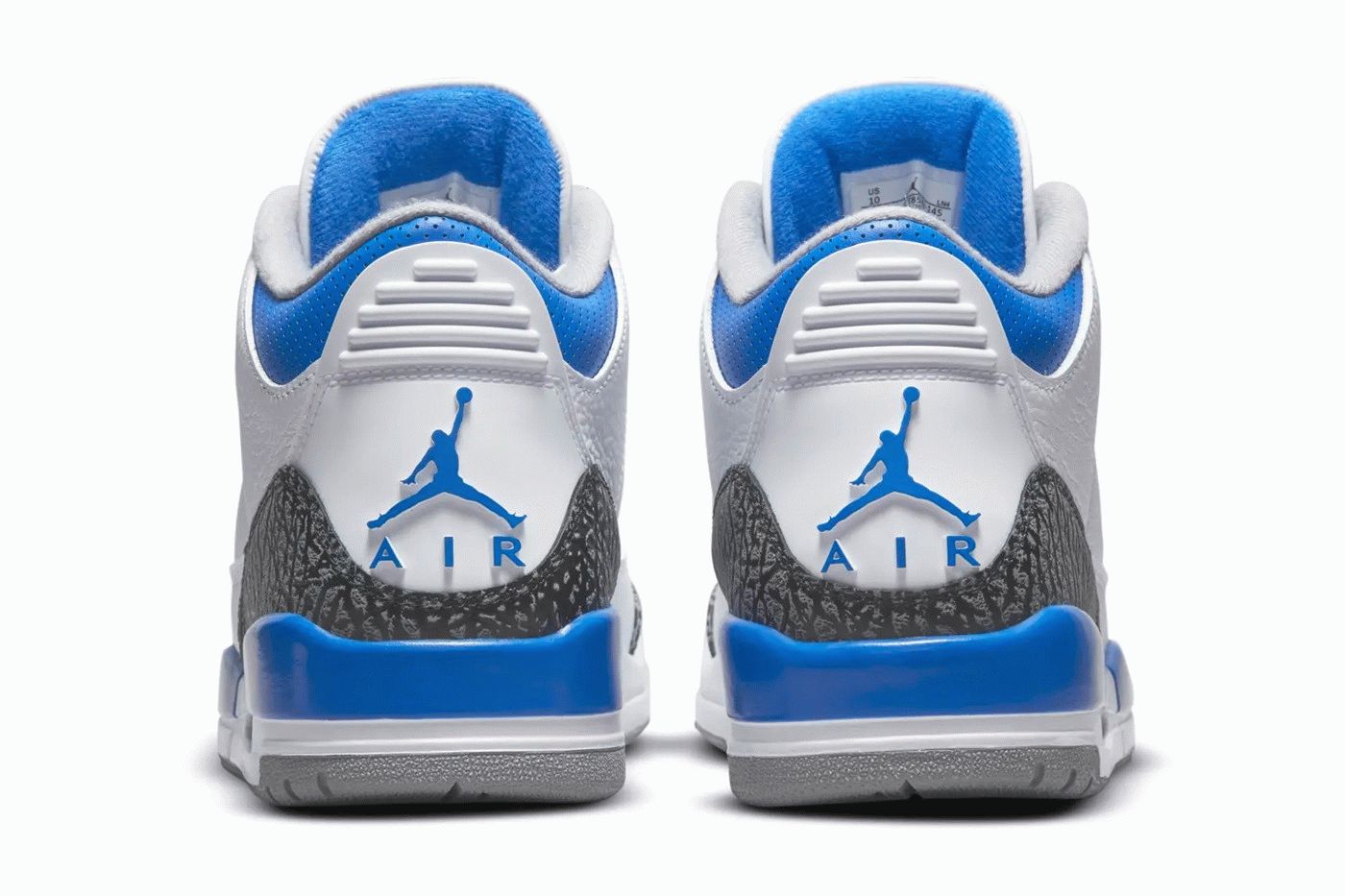 Air Jordan 3 Retro Racer Blue back heel