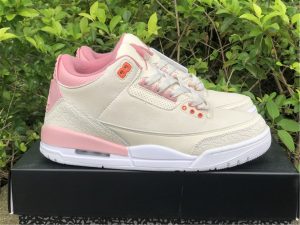 Air Jordan 3 Retro Sail And Rust Pink