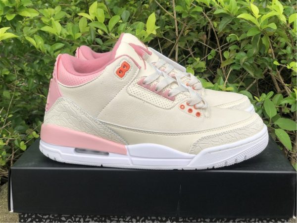 Air Jordan 3 Retro Sail And Rust Pink