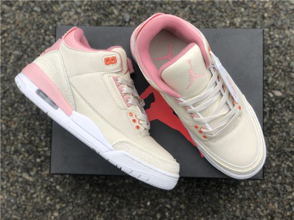 Air Jordan 3 Retro Sail And Rust Pink lateral side