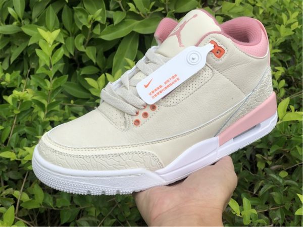 Air Jordan 3 Retro Sail And Rust Pink on hand