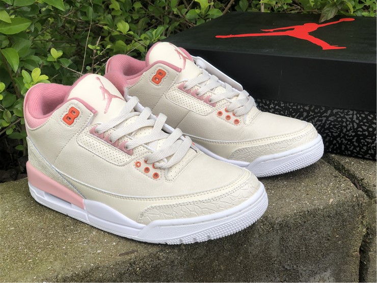 Air Jordan 3 Retro Sail And Rust Pink