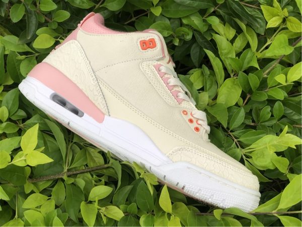 Air Jordan 3 Retro Sail And Rust Pink panling