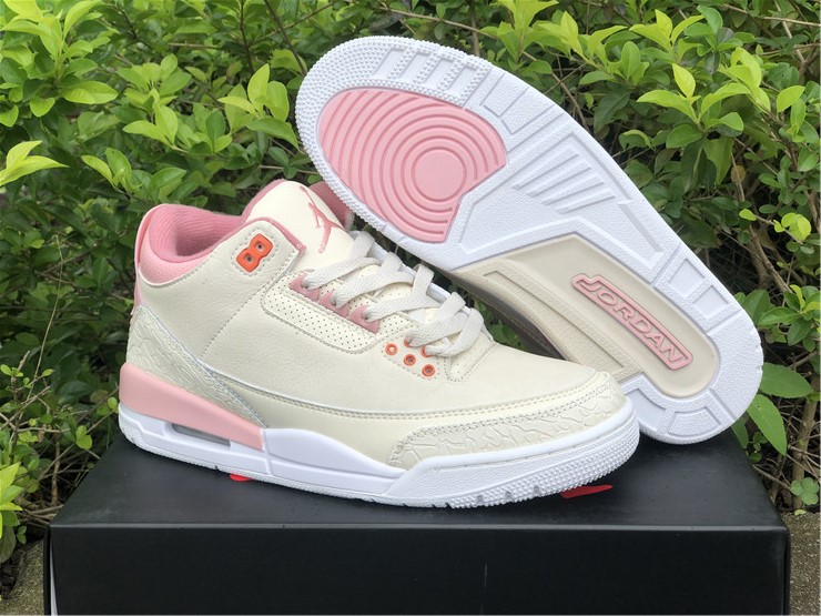 Air Jordan 3 Retro Sail And Rust Pink