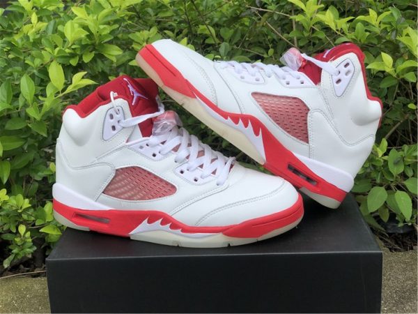 Air Jordan 5 Pink Foam medial side