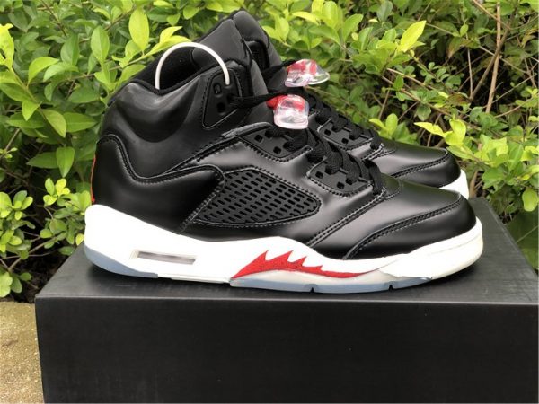 Air Jordan 5 SP Black Muslin Fire Red