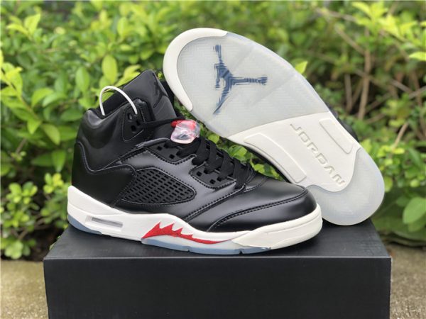 Air Jordan 5 SP Black Muslin Fire Red for sale