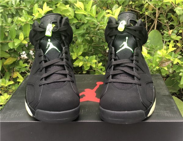 Air Jordan 6 Retro Electric Green vamp tongue