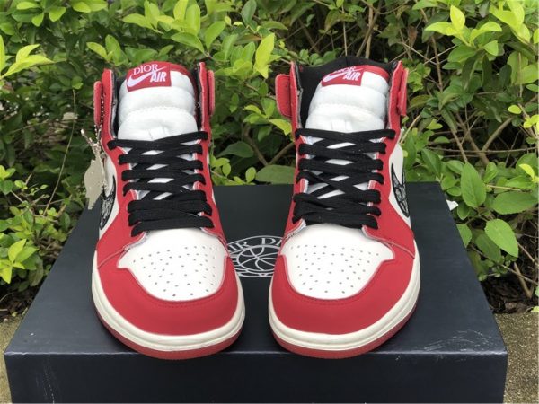 Dior x Air Jordan 1 High Chicago white tongue