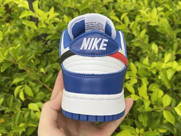 Nike Dunk Low Mismatched Swooshes back heel