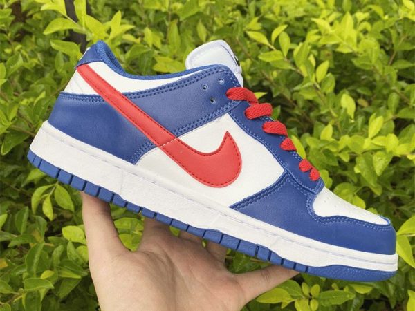 Nike Dunk Low Mismatched Swooshes on hand