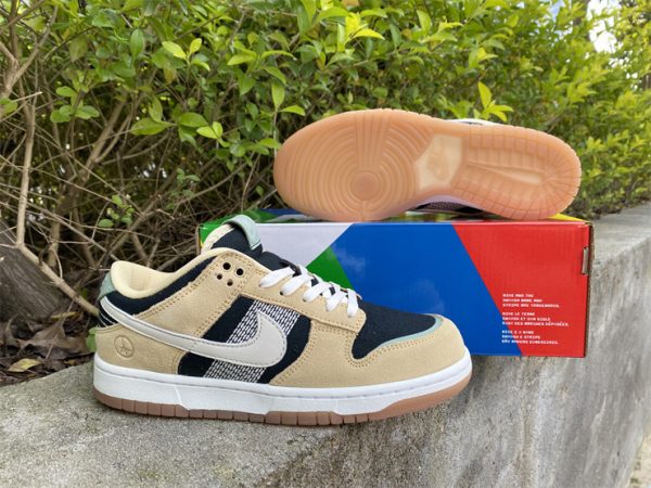 Nike Dunk Low Rooted In Peace Japanese tan bottom