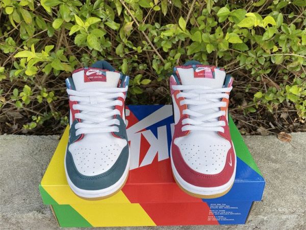 Parra New Nike SB Dunk DH7695-100 front tongue