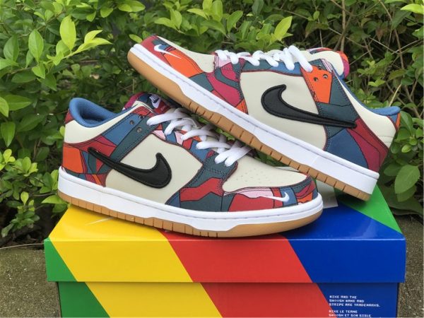 on hand look Piet Parra x Nike SB Dunk Low