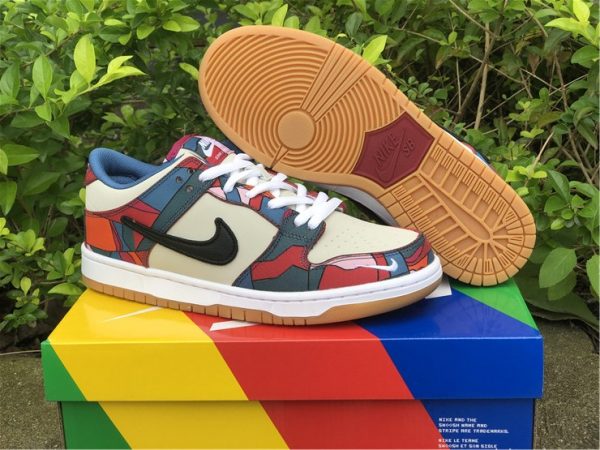 Piet Parra x Nike SB Dunk Low underfoot