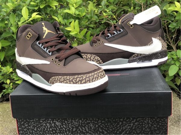 Travis Scott x Air Jordan 3 Brown sneaker