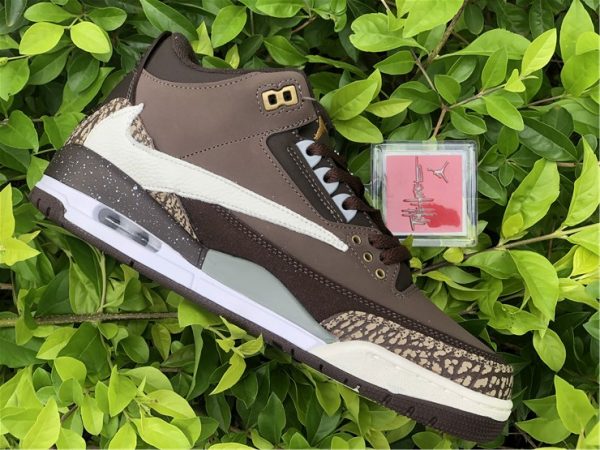 Travis Scott x Air Jordan 3 white swoosh