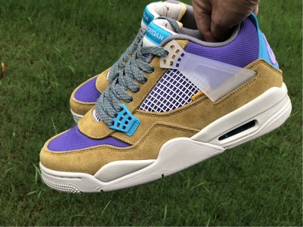 Union Air Jordan 4 - Desert Moss Turquoise Blue