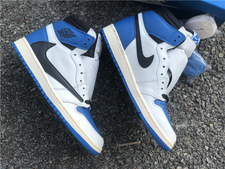 Travis Scott x Fragment x Air Jordan 1 High OG Military Blue Parisian ...