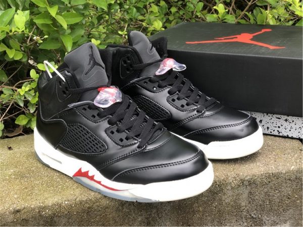 new Air Jordan 5 SP Black Muslin Fire Red