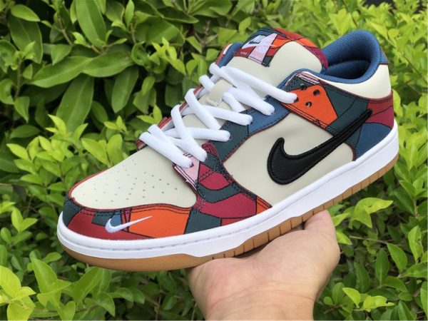 on hand look Piet Parra x Nike SB Dunk Low