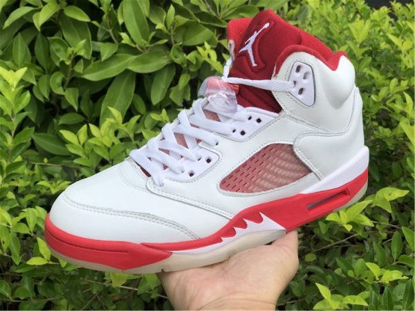 on hand look at Air Jordan 5 Pink Foam