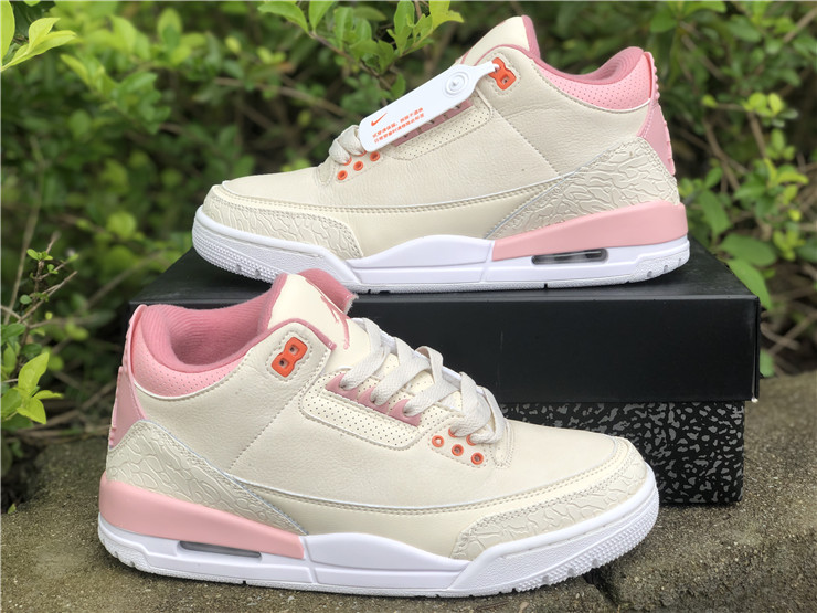 Air Jordan 3 Retro Sail And Rust Pink