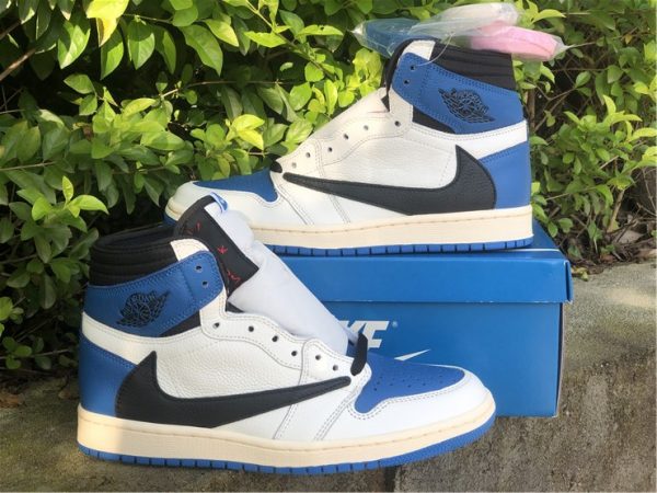 shop Travis Scott Fragment Jordan 1 Military Blue