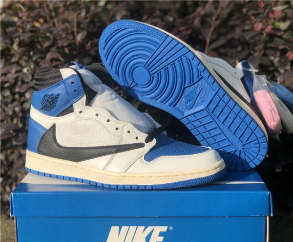 shop Travis Scott Fragment Jordan 1 Military Blue online 2021