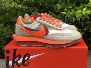 2021 Nike LDWaffle CLOT sacai Net Orange Blaze