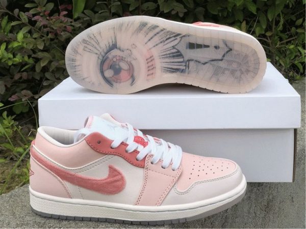 Air Jordan 1 Pink Arctic Punch Sail underfoot