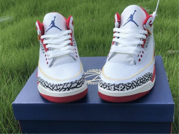 Air Jordan 3 Cement Navy Red White front