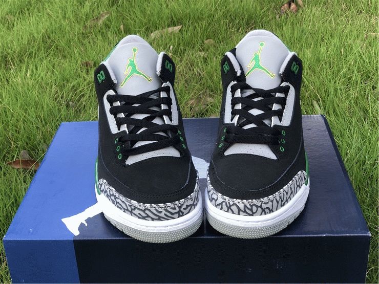 Air Jordan 3 III Pine Green CT8532-030 Black/Cement Grey