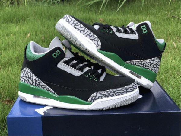 Air Jordan 3 Pine Green lateral side