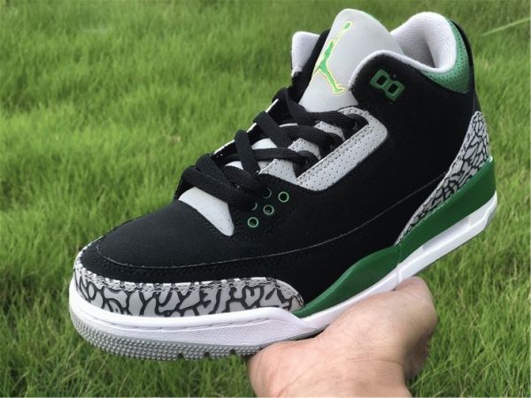 Air Jordan 3 Pine Green on hand