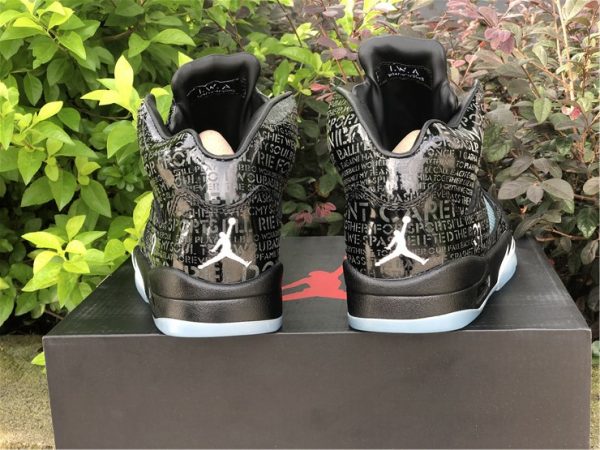 Air Jordan 5 V Retro DB Doernbecher Black Leather heel