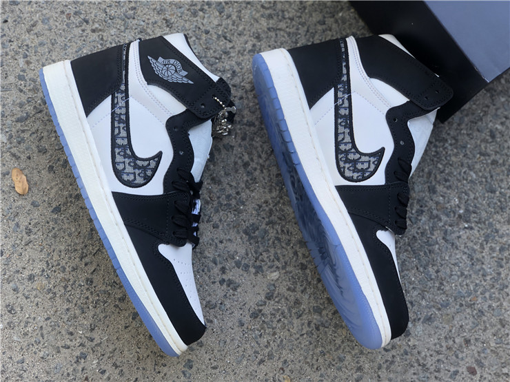 Dior x Air Jordan 1s Black White