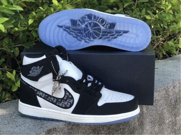 Dior x Air Jordan 1s Black White sneaker