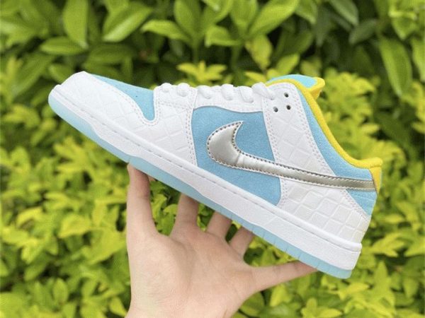 FTC x Nike SB Dunk Low Lagoon Pulse on hand look