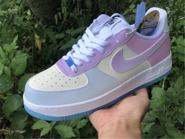 Nike Air Force 1 07 LX UV Reactive on hand