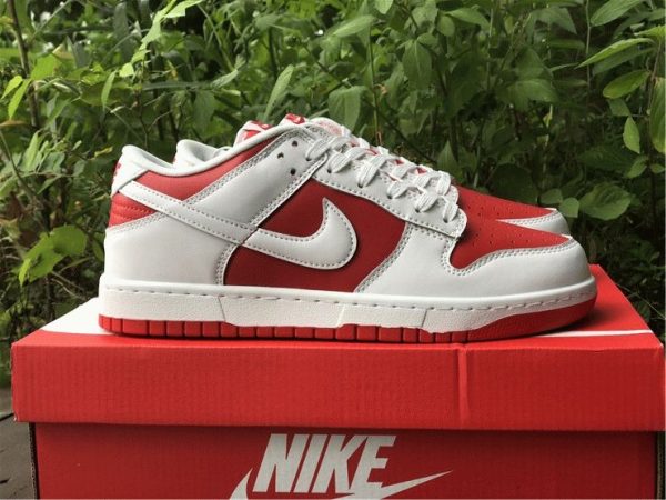 Nike Dunk Low White University Red