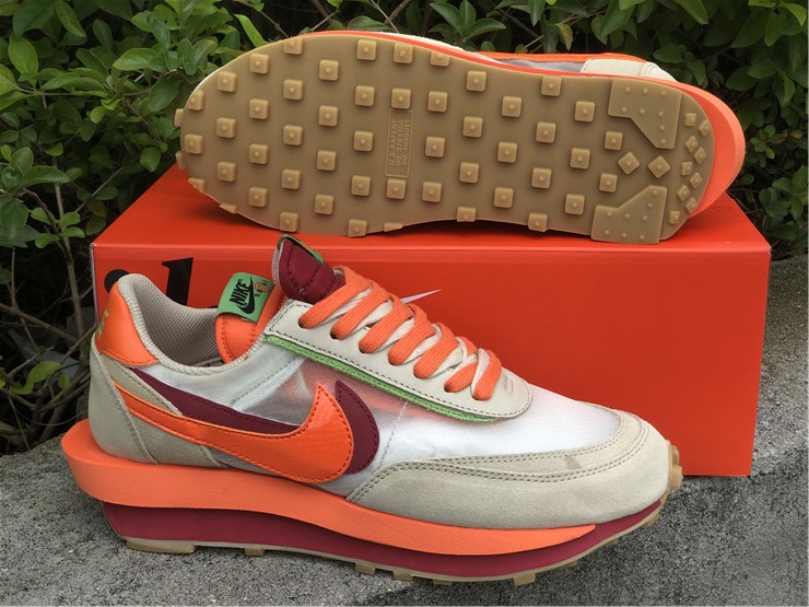 Nike LDWaffle CLOT sacai Net Orange Blaze